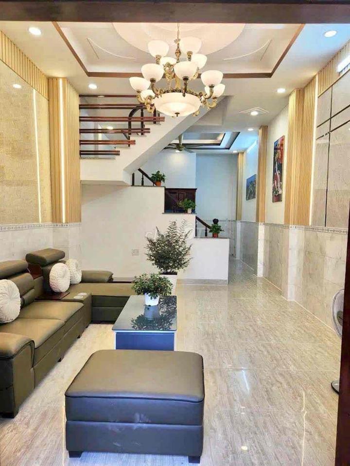 Cho Thuê Nhà Mới Full Nội Thất DT 6x12 1Trệt 1Lầu 3Pn 2Wc Hẻm 1/ Ngắn