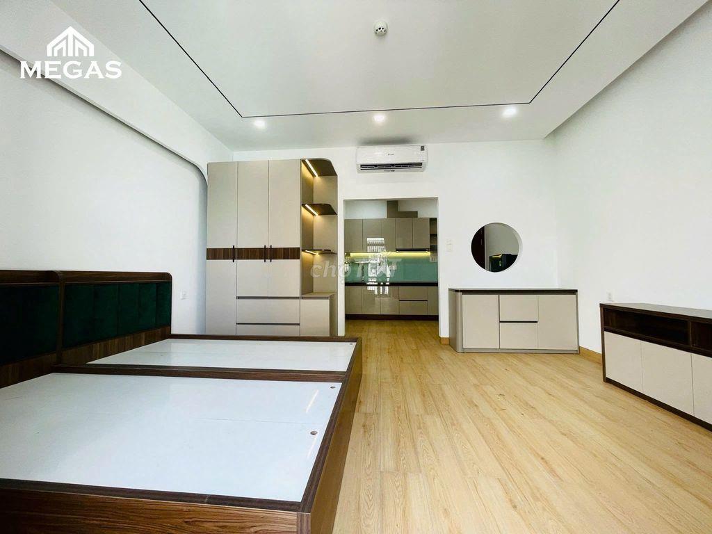 Pass căn hộ dịch vụ 45m2 đầy đủ tiện nghi Ban công nhìn ra Lotte Mark