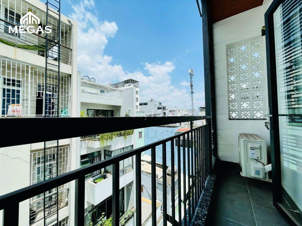 Pass căn hộ dịch vụ 45m2 đầy đủ tiện nghi Ban công nhìn ra Lotte Mark