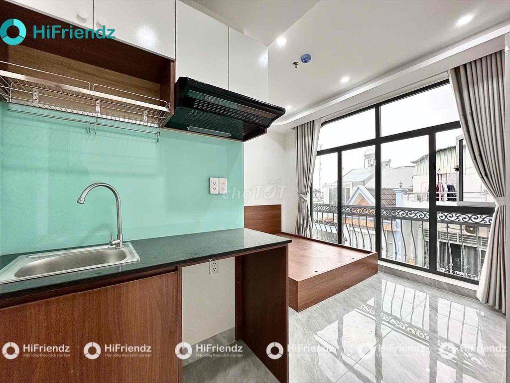 CHO THUÊ CĂN HỘ DỊCH VỤ-FULL NỘI THẤT-CỬA SỔ, BAN CÔNG PHÒNG MỚI 100%