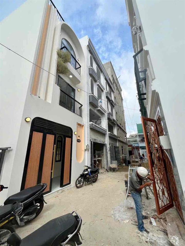 Nhà Phố Mới Xây 46m2 3Lầu 3Pn Full NT Khu Đồng Bộ 564 Phạm Văn Chiêu