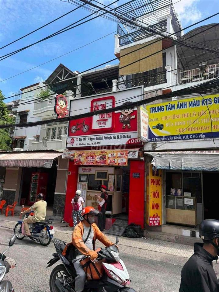 Cho Thuê Nhà Mặt Tiền Nguyễn Văn Khối 4x15 2Lầu 4Pn 4Wc