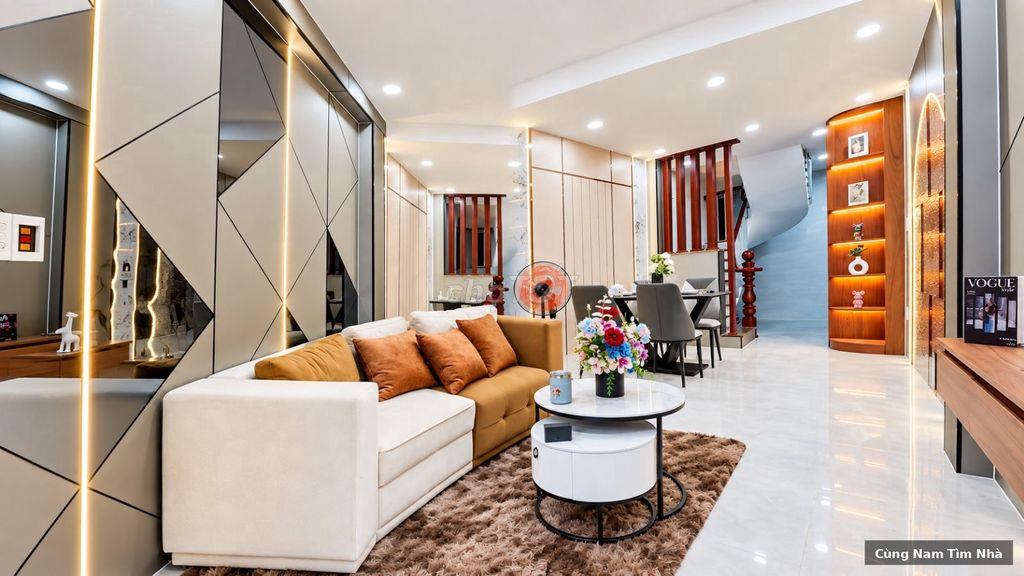 Nhà hẻm ô tô Thống Nhất Gò Vấp, 34m², 4 tầng, 3PN, gara, giá 5.98 tỷ