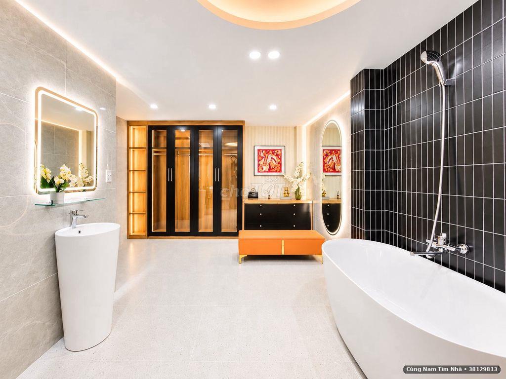 NHÀ MỚI 42M² – 4 TẦNG – 4PN, NỞ HẬU – HẺM LÝ THƯỜNG KIỆT, GÒ VẤP