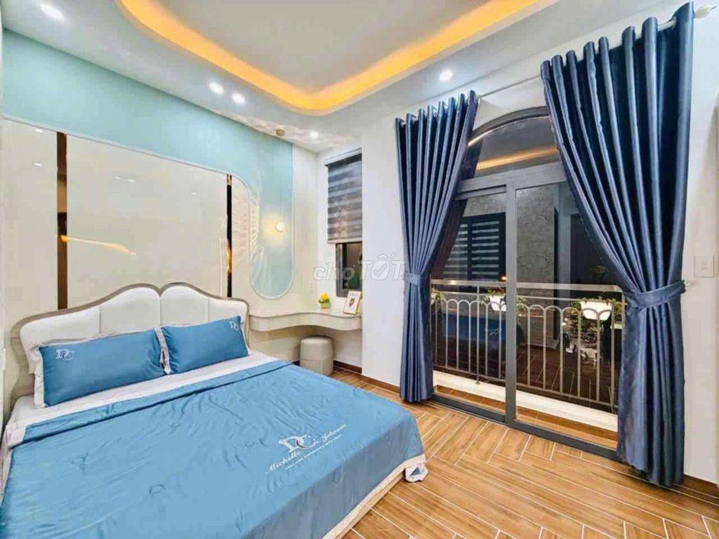 NHÀ MỚI 4 TẦNG HUỲNH VĂN NGHỆ 48M²(4,3X11M) 4PN, NỞ HẬU