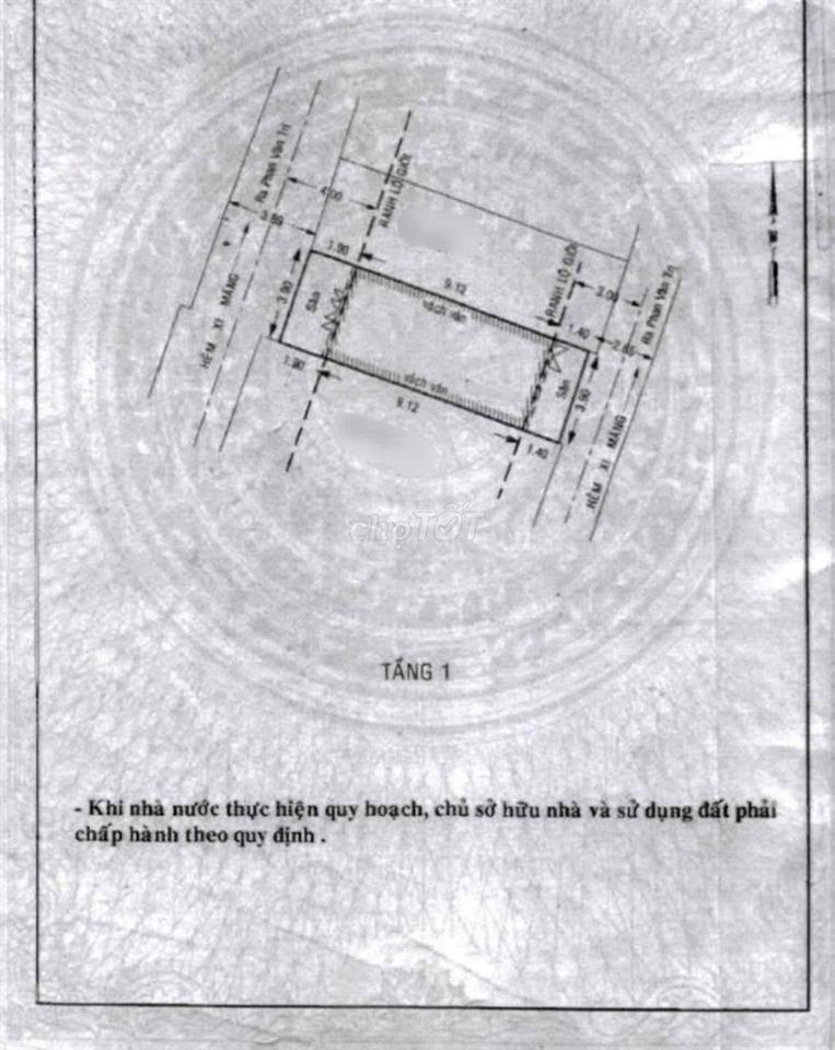 Cách vài căn ra mặt tiền-Hẽm oto tới nhà-Khu kinh doanh-Không QH