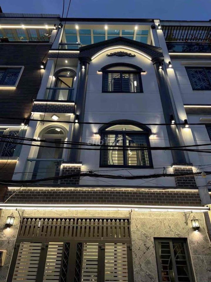 Nhà giảm mạnh còn 5.7 tỷ, hẻm 6m thông, 30m ra MT, 4 tầng 5,1x7m