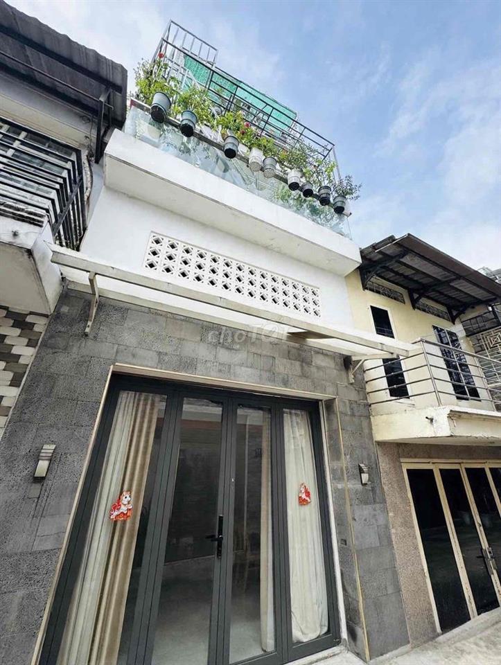 Giảm 200Tr, hẻm ô tô thông 1 sẹc, Trệt lửng lầu, mái sân thượng, 4x9m
