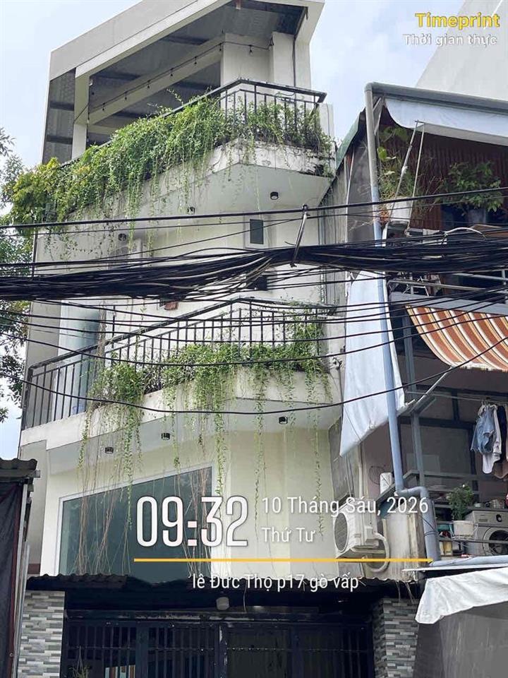 BÁN NHÀ HẺM  XE HƠI 4 TẦNG KẾ CHỢ AN NHƠN -GIÁ : 5 TỶ 2