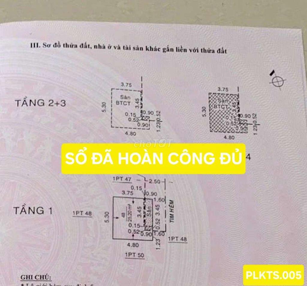 HẺM XE HƠI TỚI CỬA 4 TẦNG PHẠM CỰ LƯỢNG TÂN BÌNH NHỈNH 6 TỶ CÒN TL ✍️☘️
