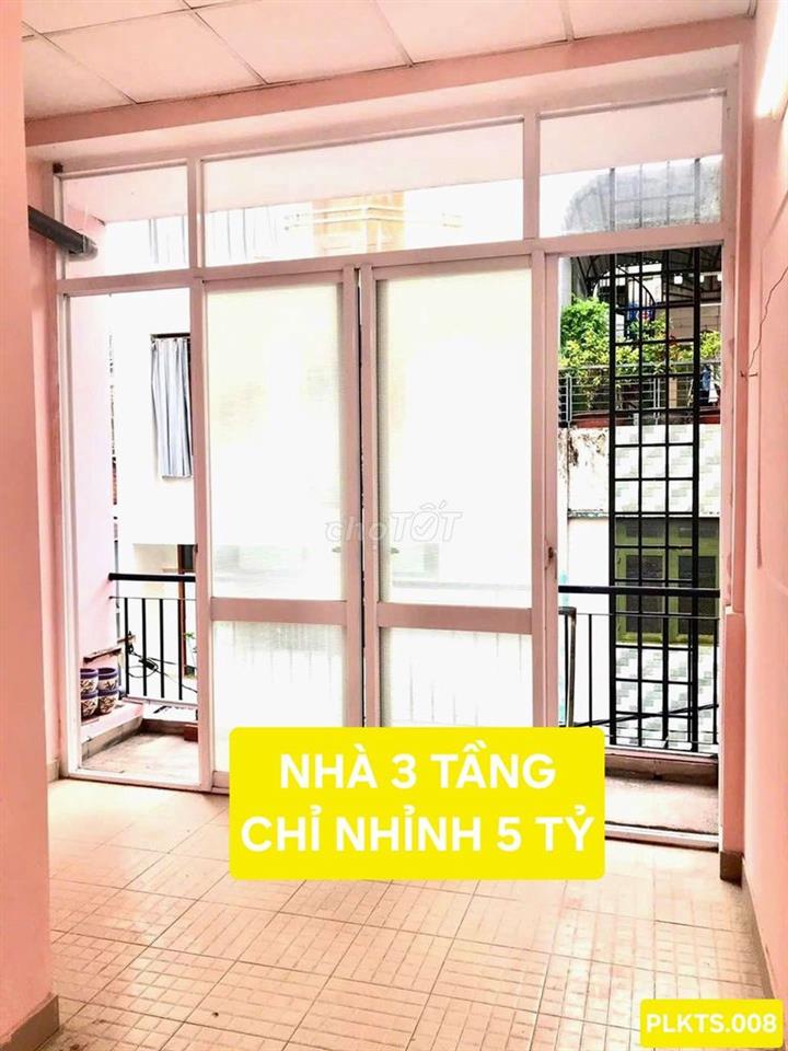 HOÀNG VĂN THỤ 3 TẦNG BTCT HẺM BA GÁC/XE HƠI 1 TRỤC NHỈNH 5 TỶ CÒN TL ✍️