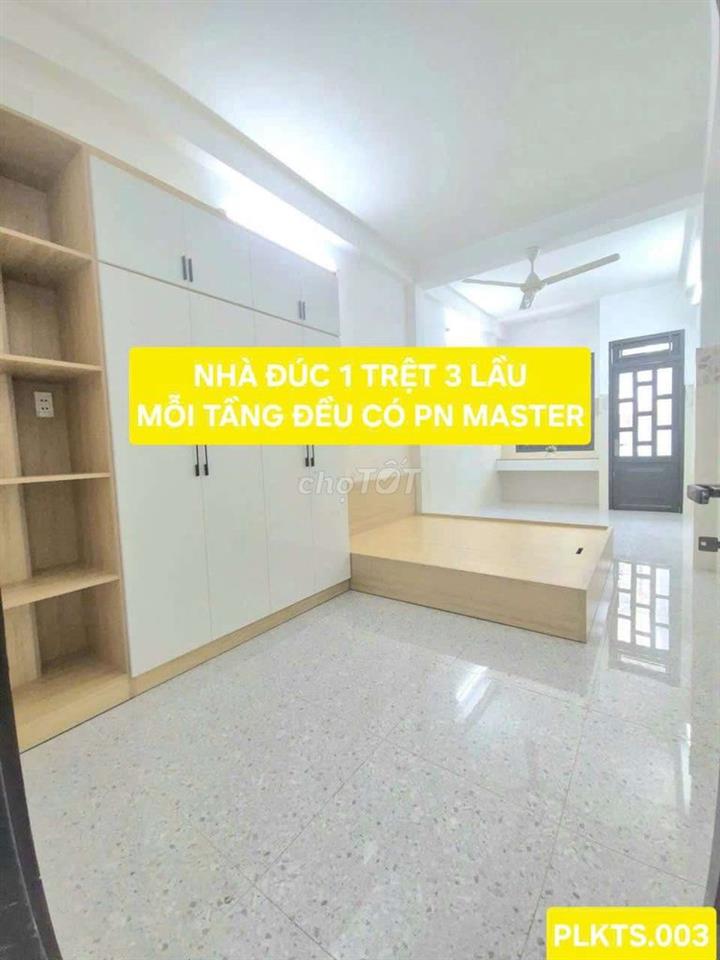 NHÀ 4 TẦNG NI SƯ HUỲNH LIÊN TÂN BÌNH HẺM XE HƠI THÔNG NHỈNH 5 TỎI 