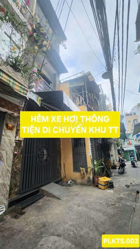NHÀ 4 TẦNG NI SƯ HUỲNH LIÊN TÂN BÌNH HẺM XE HƠI THÔNG NHỈNH 5 TỎI 