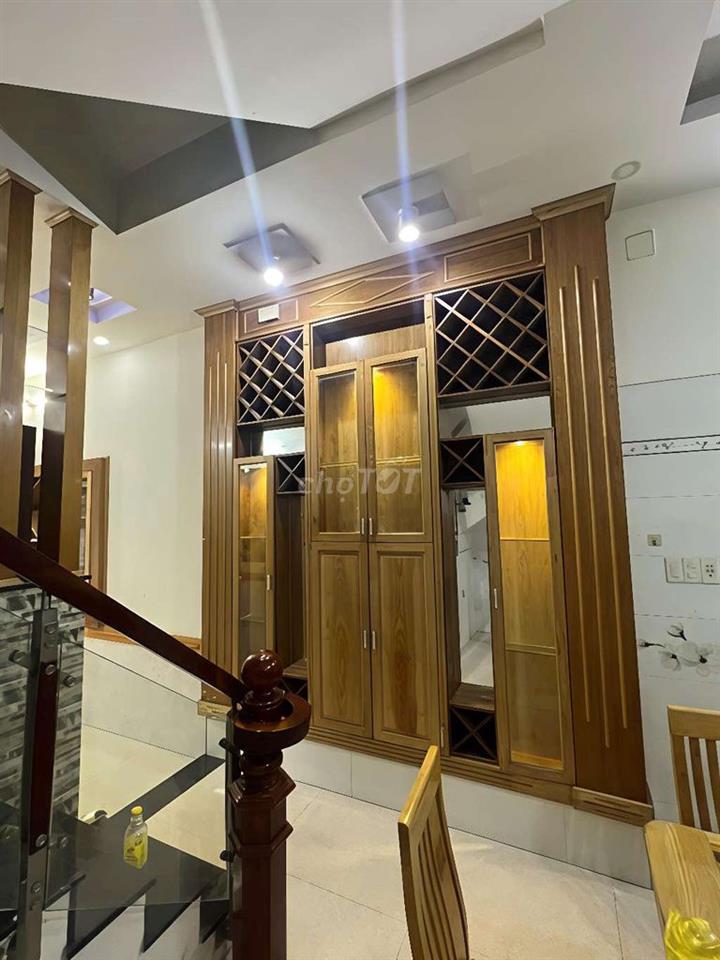 cho thuê nhà mặt tiền đường phan văn trị p10 gò vấp đúc lầu tiện kd bb
