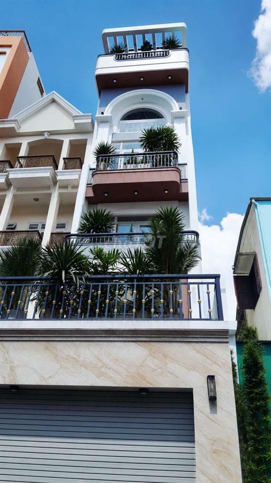 Gò Vấp-nhà đẹp 6 tầng thang máy-điện NLMT,ô tô vào nhà 19,6 