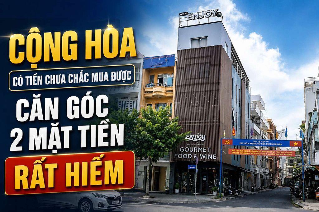 Nhà 2 mặt tiền Cộng Hòa - hiếm có - 4x20m, 4 tầng 36 tỷ