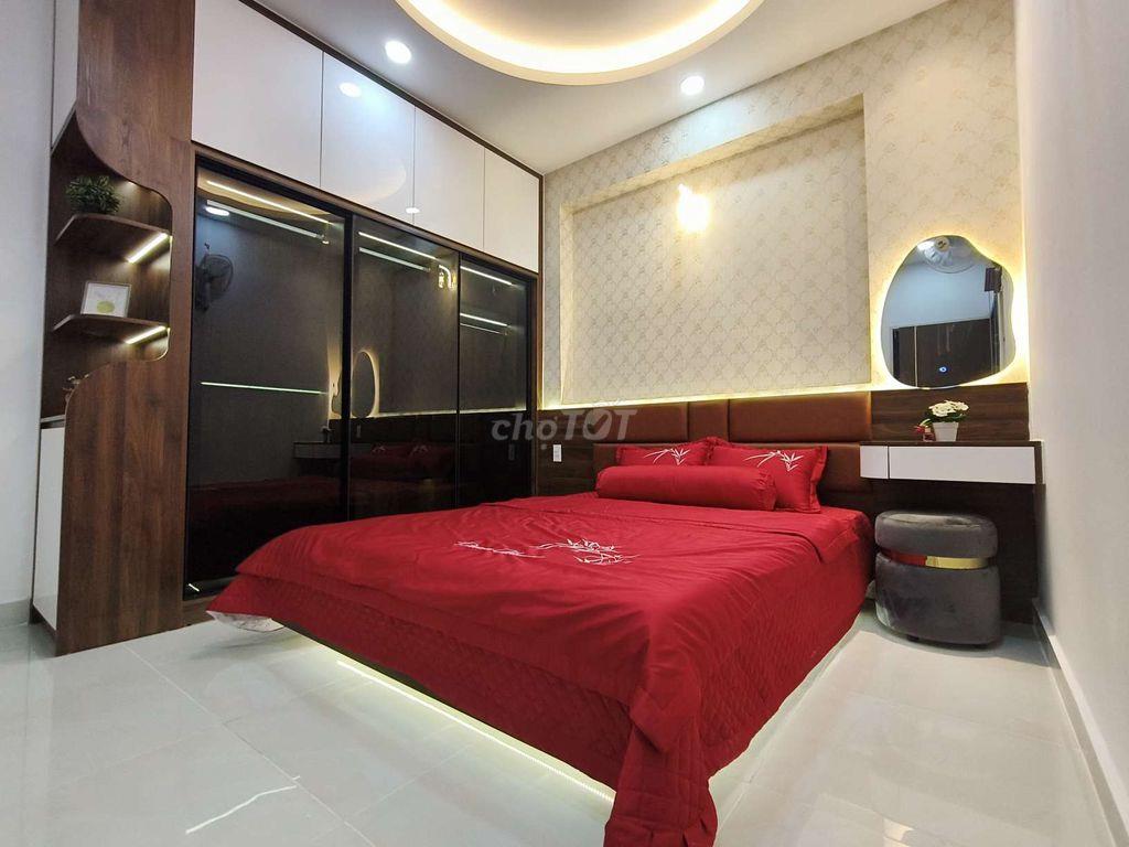 nhà sát mặt tiền đường 4tầng full nội thất: 5*10