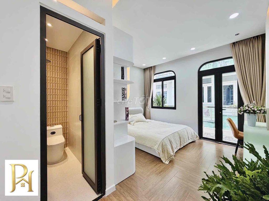 Nhà mới, 3 tầng, NT cao cấp, sát HXH, 4 pn, Phạm Văn Chiêu, 5.xT