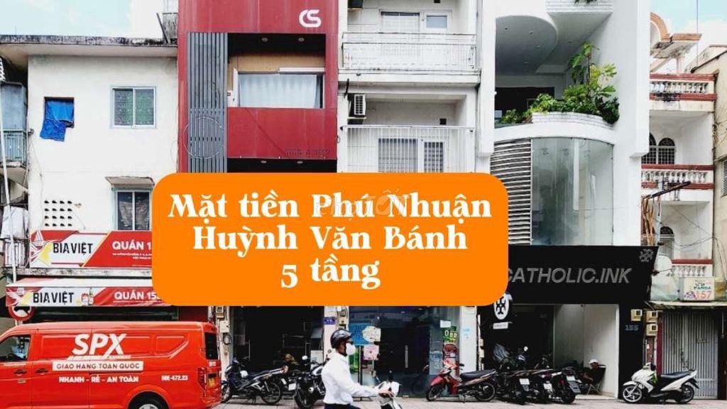 MẶT TIỀN HUỲNH VĂN BÁNH, P11, PHÚ NHUẬN | 5 TẦNG | 21 TR/TH | 9.5 TỶ