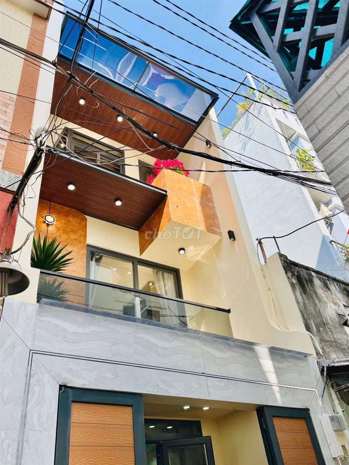 Nhà mới xây hẻm 1trục 1411 Phan Văn Trị giá 6ty55 