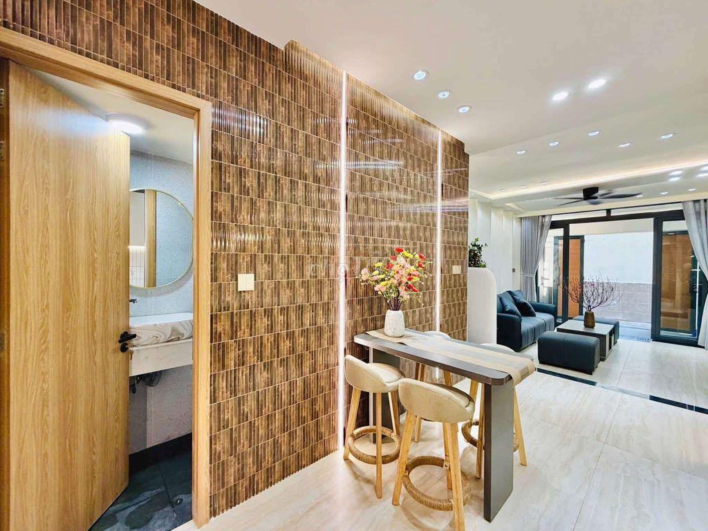 Nhà mới xây hẻm 1trục 1411 Phan Văn Trị giá 6ty55 