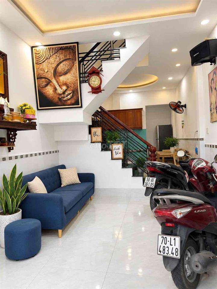 NHÀ 35m2 HẺM XE HƠI - PHƯỜNG 9 - GÒ VẤP - TRỆT LẦU ĐÚC BTCT