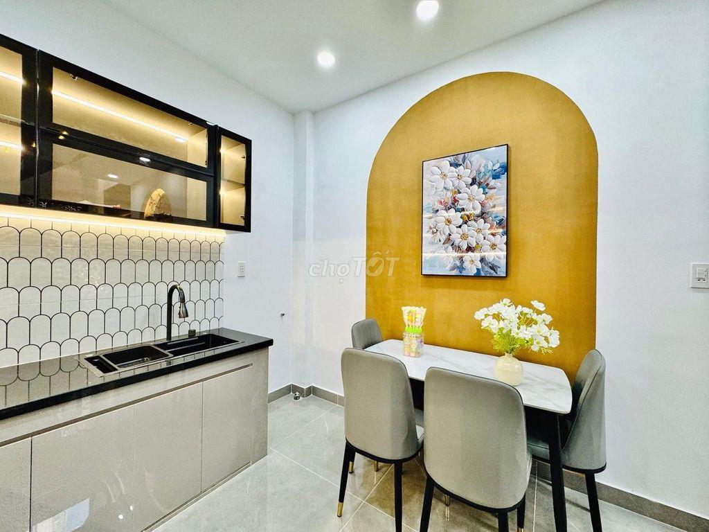 Đường Số 2 Hạnh Thông, 3 tầng 3PN, ô tô nhỏ tới nhà, full nội thất