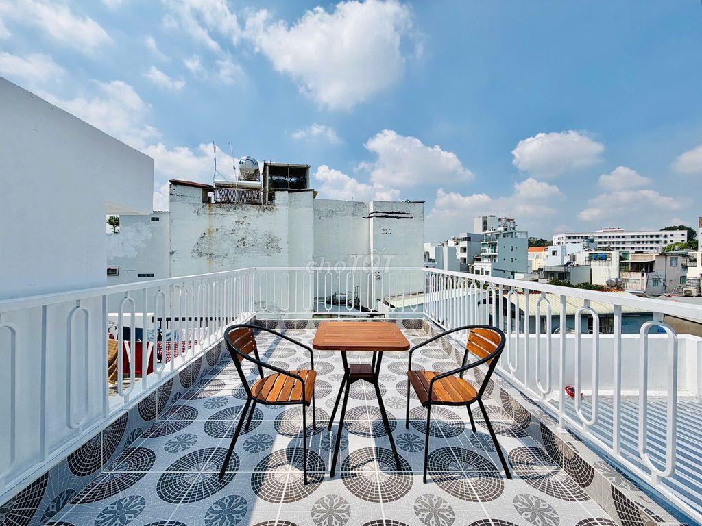 Nhà đẹp 42.5m2 nở hậu xây mới 5T, 4PN có PN trệt P. Hạnh Thông 6.98 tỷ