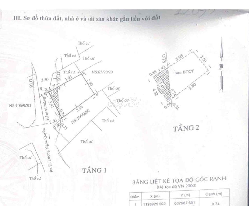 Nhà chính chủ Lương Ngọc Quyến