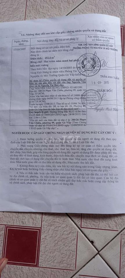 Bán đất kèm nhà nát