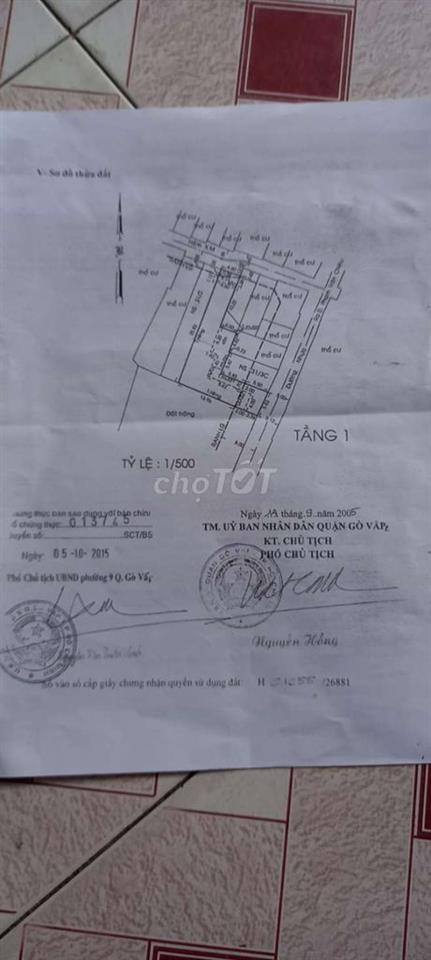 Bán đất kèm nhà nát