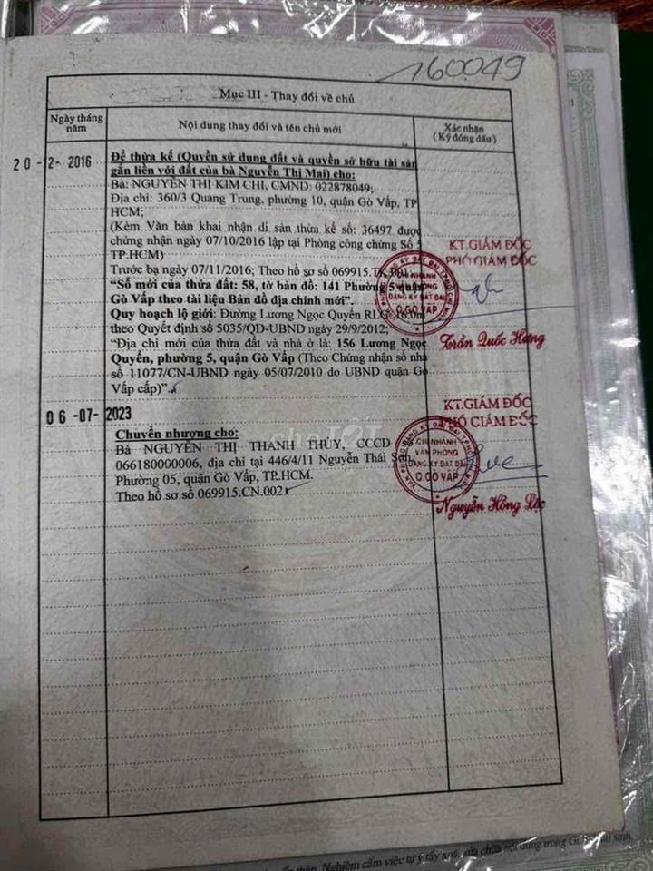 cần bán mặt tiên nhà 156 luong ngoc quyên đang cho thuê