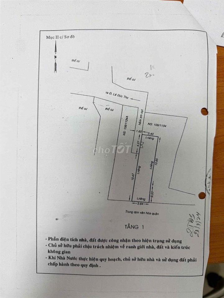 Bán nhà hẻm gấp