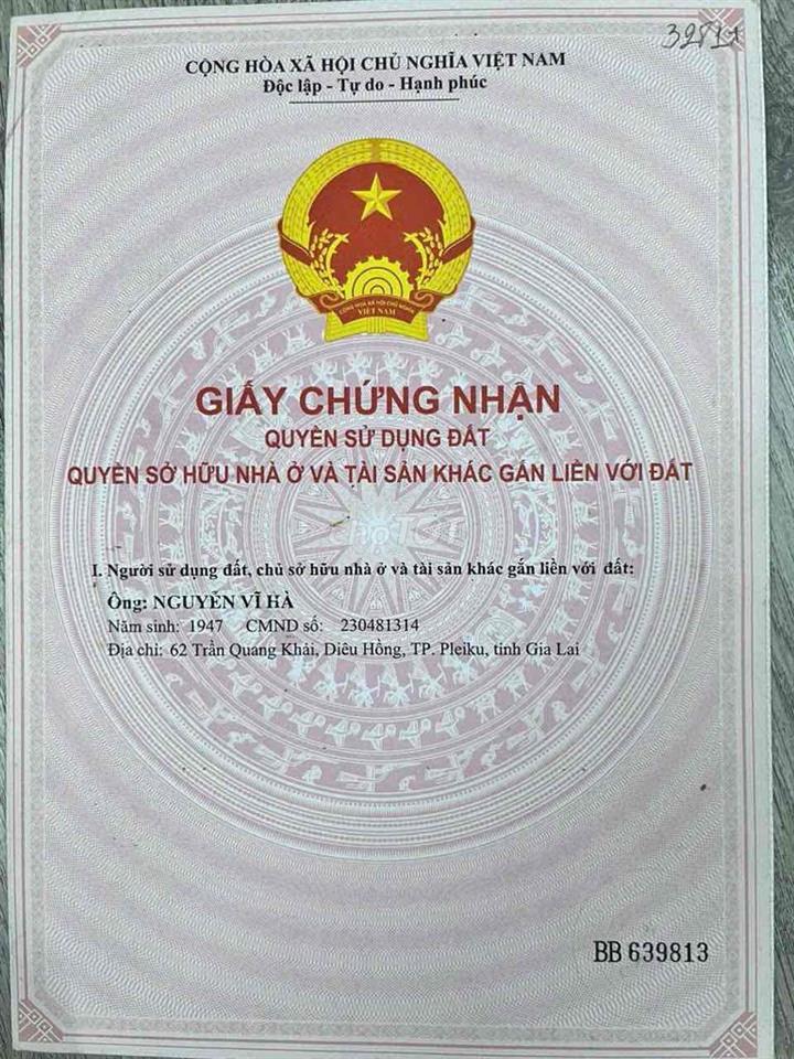 CẦN BÁN NHÀ 3 TẦNG  HẺM XE HƠI THÔNG