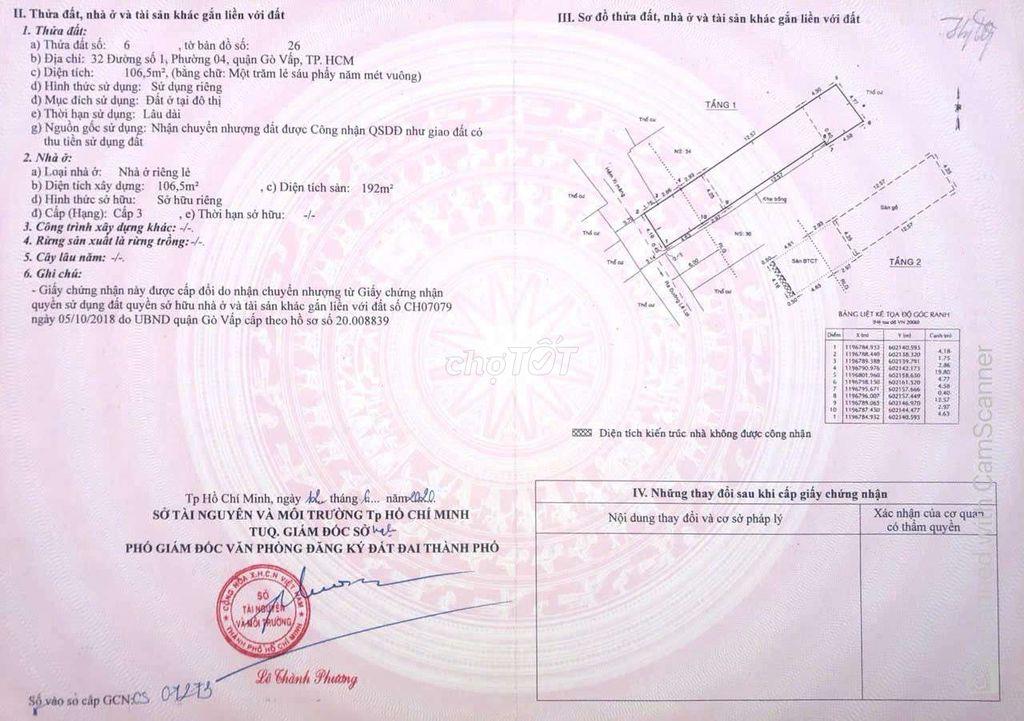 🏡 BÁN NHÀ RIÊNG – HẠNH THÔNG, TP. HỒ CHÍ MINH 🏡