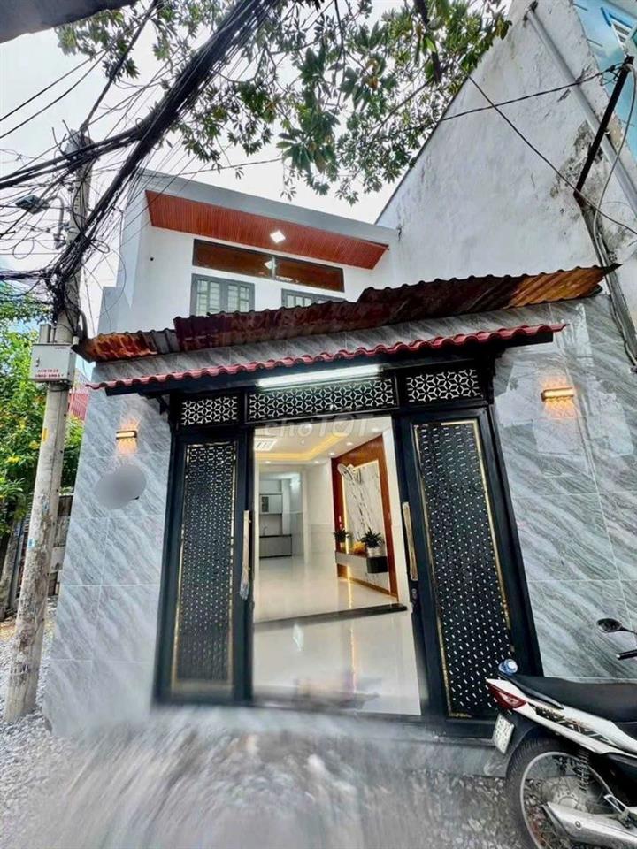 nhà hẻm 1 xẹt Liên Khu 2-5, mới đẹp, hẻm 5m thông, 4,5x12m, 1 lầu, 2pn