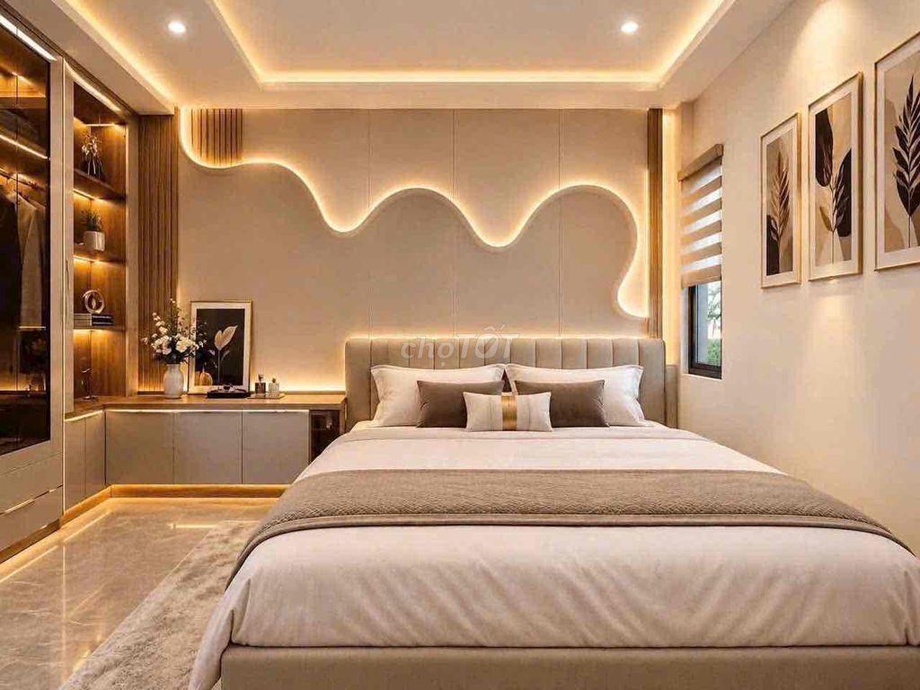cho thuê nhà đẹp : 4,3x10 gồm trệt , lững , 2 lầu . giá 20tr