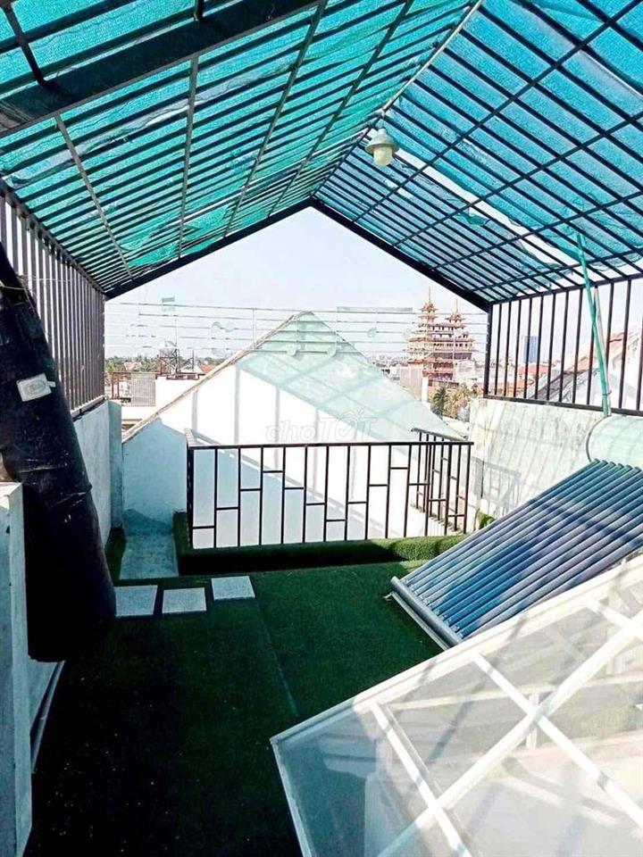 Cho Thuê Nhà 1Sẹc Ngắn Hà Huy Giáp DT 4x16 1Trệt 3Lầu 4Pn 5Wc