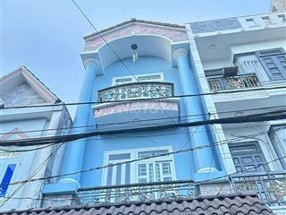 nhà mới sơn sửa 4x14m 3 lầu 4pn 4wc hẻm ô tô 6m vào ở ngay 