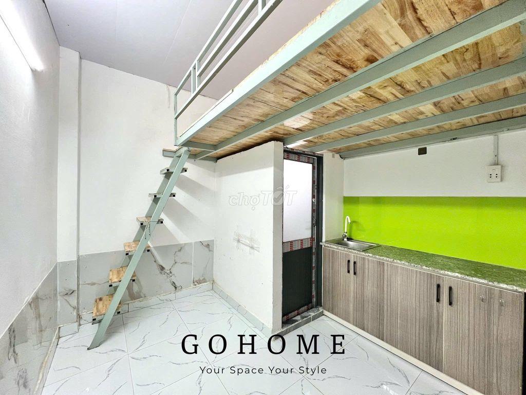 Phòng cho thuê mới có sẵn máy lạnh kệ bếp giá rẻ gần VLU IUH tầng trệt