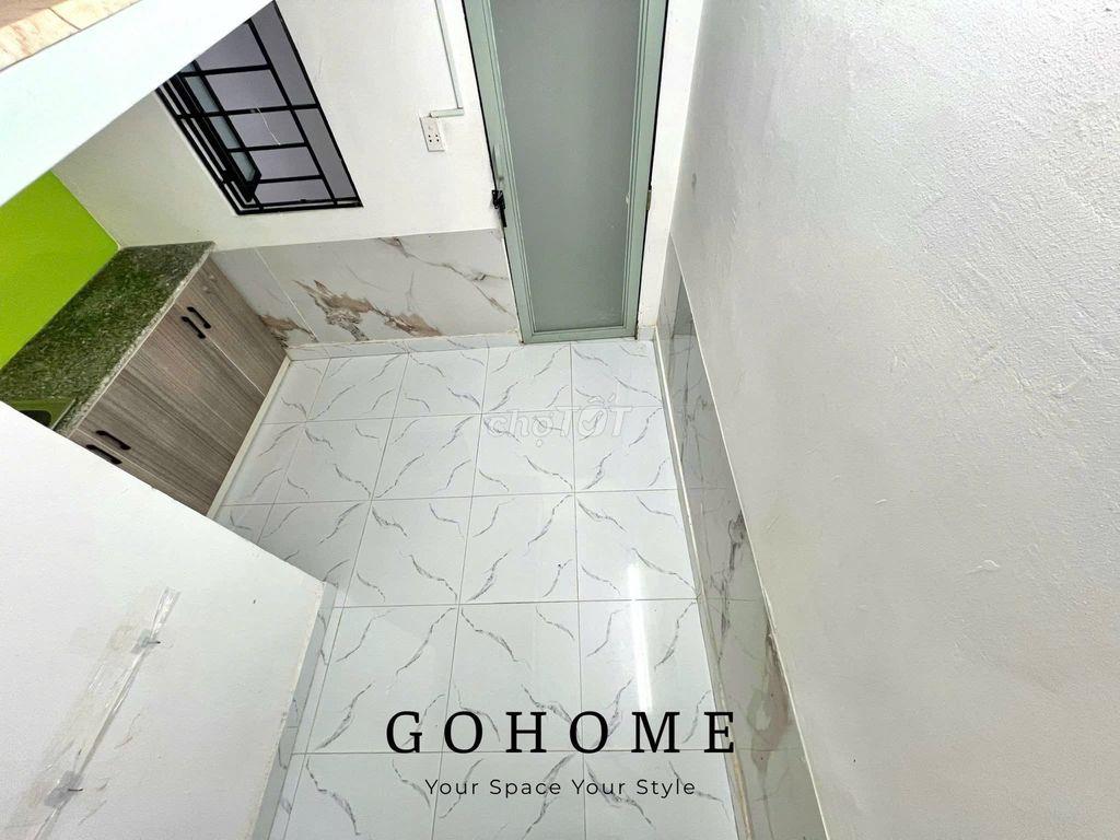 Phòng cho thuê mới có sẵn máy lạnh kệ bếp giá rẻ gần VLU IUH tầng trệt