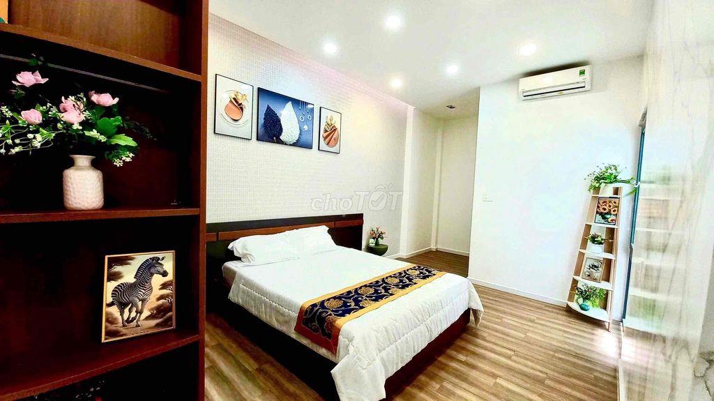 cho thuê nhà full nt phạm văn chiêu (4,5x17) trệt , 2 lầu , 4pn , 5wc