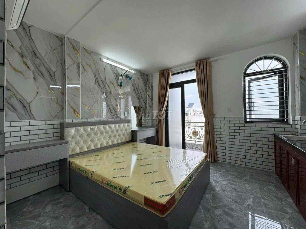 cho thuê nhà đường số 59 ( 4x16) 4 lầu , 9pn , 9wc full có thang máy