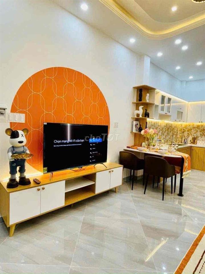 cho thuê nhà 440/ thống nhất p16(4x8,5) 2 lầu , 3pn , 4wc full nt