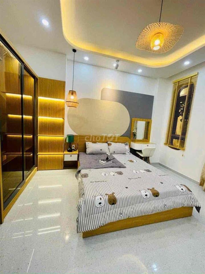 cho thuê nhà 440/ thống nhất p16(4x8,5) 2 lầu , 3pn , 4wc full nt