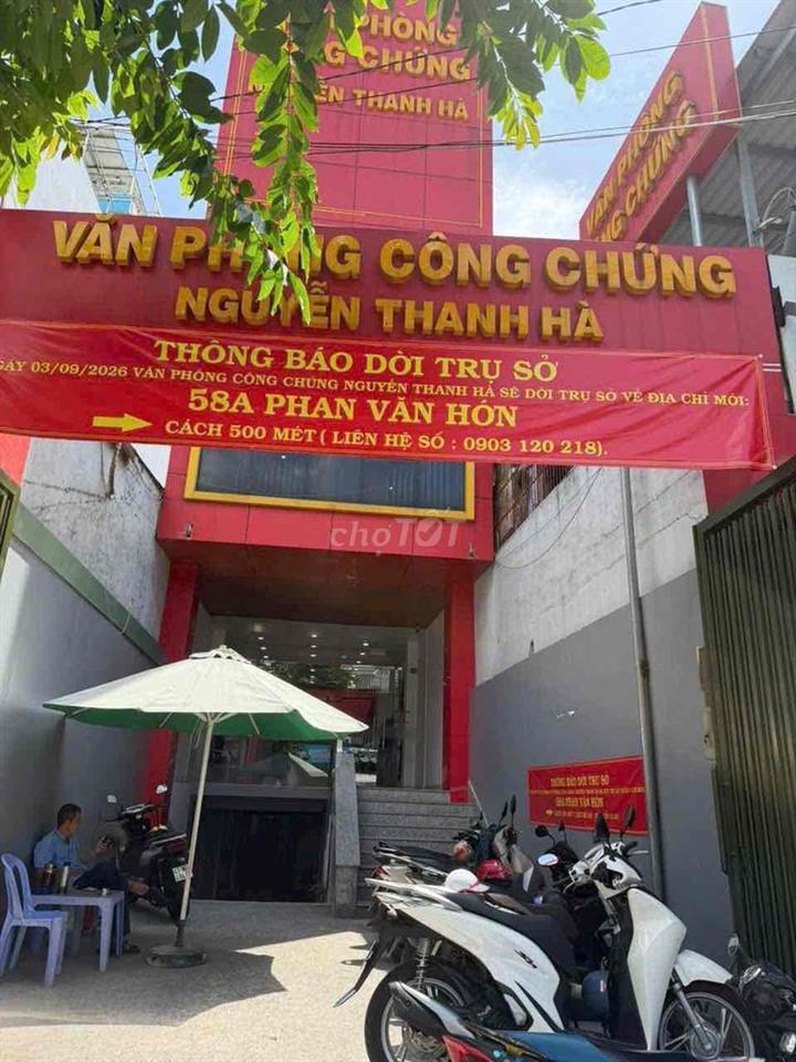 CHO THUÊ TOÀ NHÀ MẶT TIỀN PHAN VĂN HỚN GIÁ TỐT