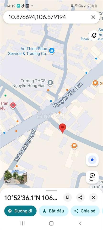 Cho Thuê MT gần ngã 4 20x35m Lê T. Kim + NguyễnVăn Bứa gần trường học