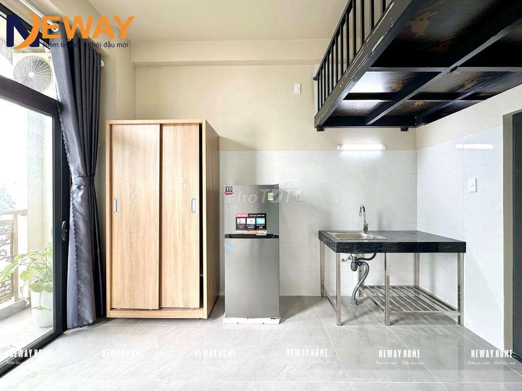 DUPLEX TIỆN QUA VLU - NTTU - VHU - IUH CÓ BAN CÔNG RỘNG FULL NỘI THẤT