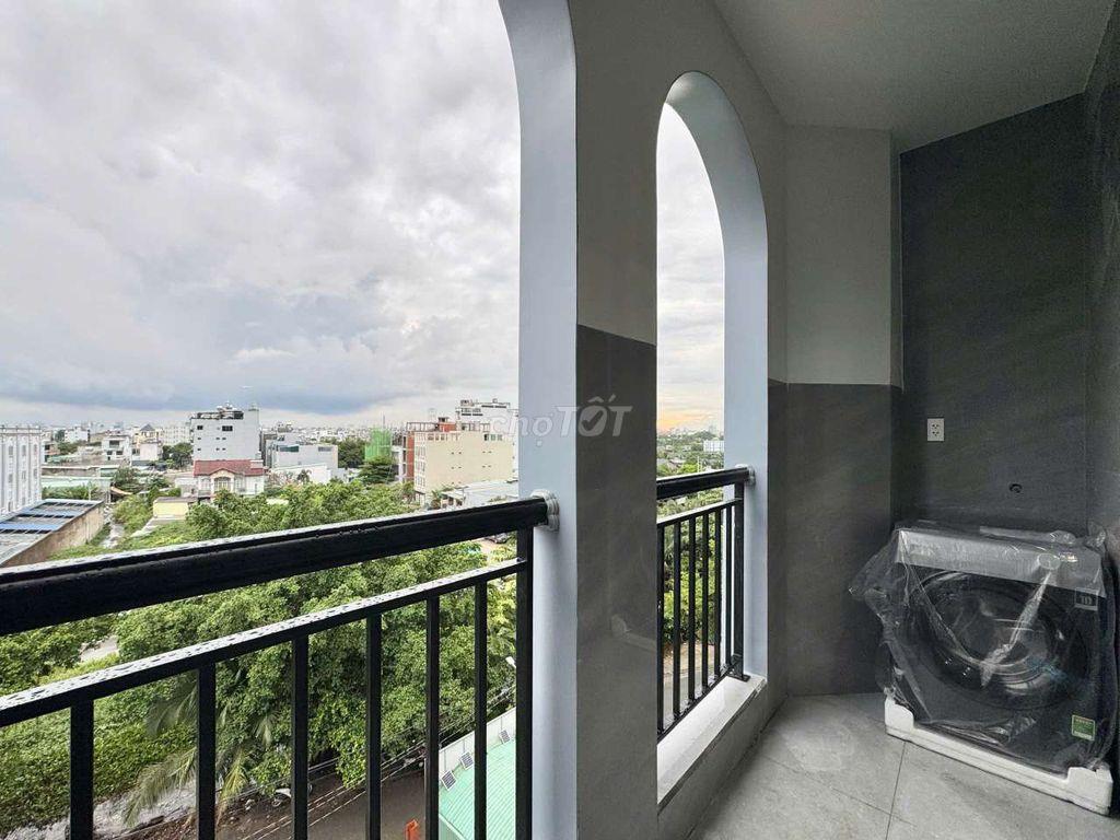 STUDIO 1 PHÒNG NGỦ TÁCH BẾP CÓ BAN CÔNG BỰ FULL NỘI THẤT CHO NUÔI PET