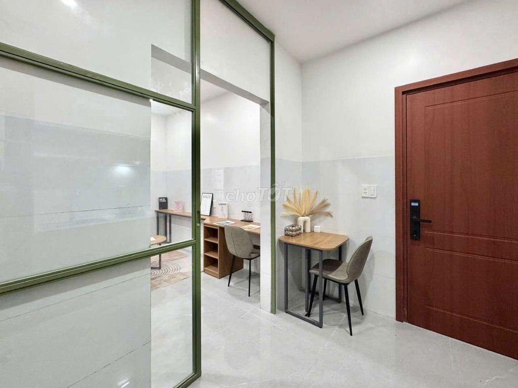 STUDIO 1 PHÒNG NGỦ TÁCH BẾP CÓ BAN CÔNG BỰ FULL NỘI THẤT CHO NUÔI PET